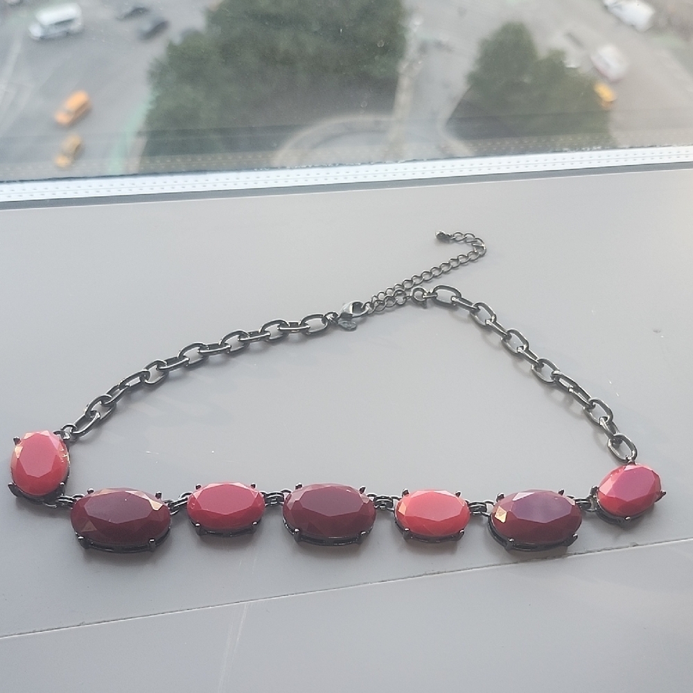 Premier Bold Red Statement Necklace - image 7